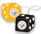 Pittsburgh Steelers Fuzzy Dice (Quantity of 2)