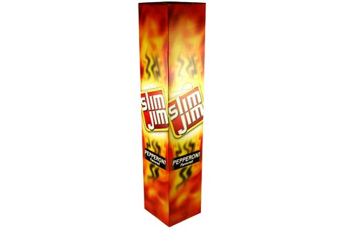 Slim Jim Giant Slim Pepperoni 24 Pack by Dried Beef