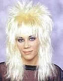 Blonde Unisex Rocker Costume Wig