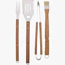 DO IT BEST 4PC BBQ SET WOOD HANDLES