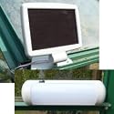 SOLAR SHED RECHARGEABLE LIGHT (702)- LIGHT UP YOUR SHED/GREENHOUSE/GAZEBO/ IDEAL FOR CAMPING.