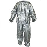 Sauna Suit/Sweat Suit-Helps shed extra pounds...Silver-Size:M/L