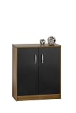 Maja 49014037 Kommode 72,8 x 87,6 x 37 cm Merano/Schwarz metallic