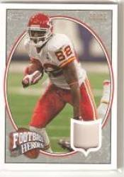 2008 Upper Deck Heroes Jerseys Platinum Patch #38 Dwayne Bowe - Kansas City Chiefs (Piece of Authentic Game Worn Jersey - Serial #d to 25)(Football Cards)