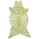 Green Zebra Indoor Outdoor Rug