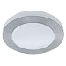 Eglo 90447A Brushed Aluminum Carpi 1 Light Flush Mount Ceiling Fixture from the Carpi Collection - (