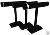 3 Sets of 1 Tier T Bar Jewelry Display 12x12 Inches