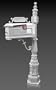 Cast Aluminum Mailbox Mail Box Heavy Duty Home Security