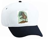 White Cap with humor, moose, stuck, animal, funny