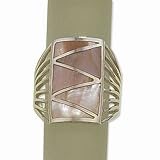 Image of Sterling Silver Pink Mother Of Pearl Ring