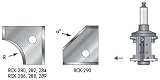 CNC Insert Double Rounding & Chamfering Router Bit System - Solid Carbide Replacement Knives