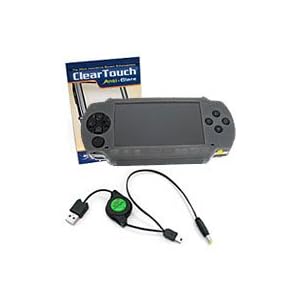 Sony PlayStation Portable (PSP) FlexiSkin Starter Kit (ClearTouch Crystal, Coral Pink) by BoxWave Corporation
