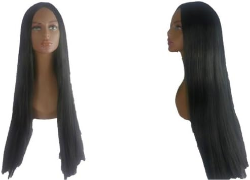 Deluxe Pocahontas Indian 28 Inch Extra Long Straight Black Wig