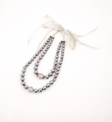 Per Una Beaded Ribbon Necklace
