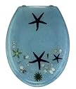 WC Sitz DEEP SEA Meeresmotive in Polyesterharz chrome Metallscharniere Farbe transparent 506800