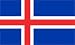 REPUBLIC ICELAND SKY BLUE SNOW WHITE AND RED CROSS FLAG