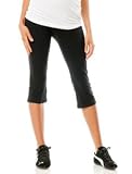Motherhood Maternity: Fold Over Belly Jersey Knit Cropped Maternity Yoga Pants