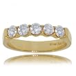 1/3CT Genuine Diamond Wedding Anniversary Ring Band in 14K Yellow Gold