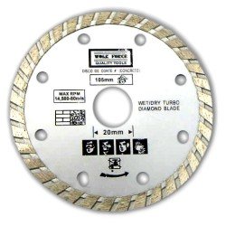 7 Diamond Blade Wet Dry Turbo for Circular, or Wet Tile Saw Tools by Import