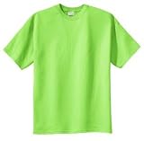 NEW Port & Company - 100% Cotton Essential T-Shirt Lime-M