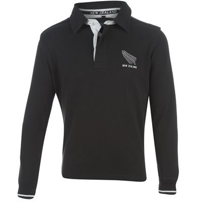 WC Long Sleeve Rugby Top Junior New Zealand 11-12 Yrs WC Long Sleeve Rugby Top Junior New Zealand 11-12 Yrs
