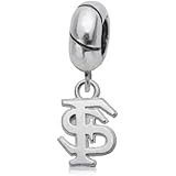 NCAA Florida State Seminoles .925 Sterling Silver Charm Bead, Florida State Jewelry