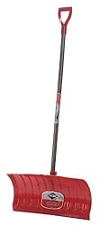 Garant NPP26KD Nordic 26-Inch Poly Blade Snow Pusher Stained Ash Handle Dark, Orange