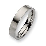 Titanium Flat 5mm Brushed Band