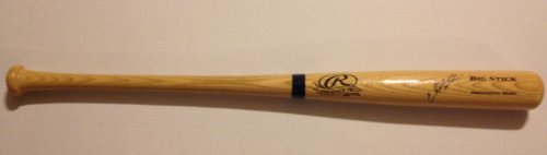 Cleveland Indians CARLOS SANTANA Signed Autographed Baseball Bat COA