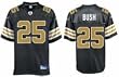 Reggie Bush New Orleans Saints #25 Replica Reebok NFL Football Jersey (Alternate Black)
