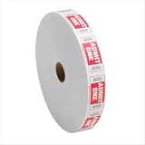 Roll Tickets, Admit One, 2000 Tickets Per Roll, Red (spr99120) Category: Party Decorations And Party Supplies