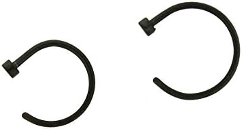 Anodized Black Steel Nose Ring