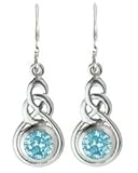 Kit Heath Large Celtic Blue Topaz Earrings