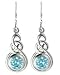 Kit Heath Large Celtic Blue Topaz Earrings