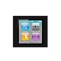Black Silicone Rubber Gel Soft Skin Case Cover for Ipod Nano 6th Gen Generation 6g 6 8gb 16gb 32gb New By Electromaster