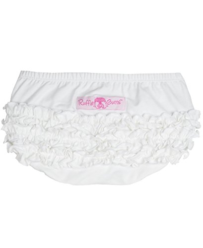 RuffleButts Baby Girls Pink Knit Ruffle Nappy Cover