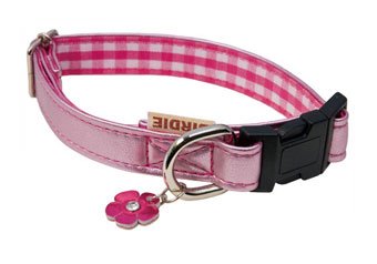 犬用首輪 シャイニングワンタッチカラー ピンク Mサイズ birdie バーディ