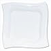 Heavy-Duty Plastic Plates, Square, 10-1/4", White, 20 per Pack