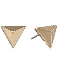 Kensie Gold-Plated Pyramid Stud Earrings