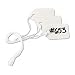 Avery White Marking Tags, Strung, 1.5 x 0.3-Inches, Pack of 1000 (12205)