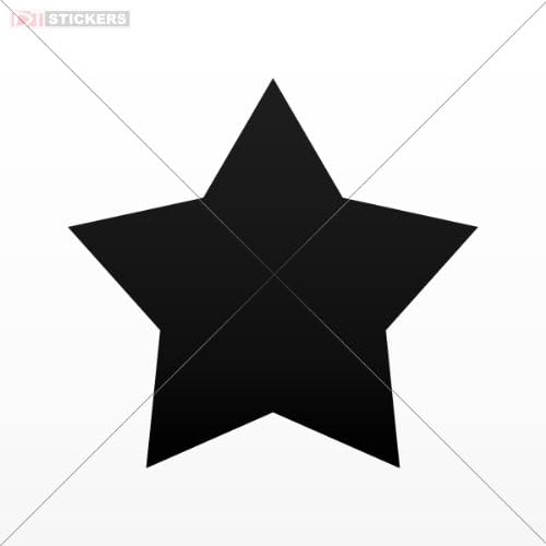 Decals Stickers Size: 5 X 4.8 Inches Black