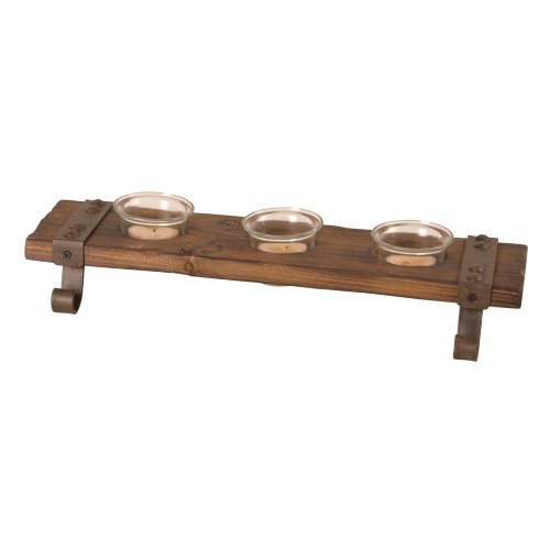 Best Cheap Wilco Imports Reclaimed Wood With 3 Votive Candle Holders, 15-Inch by 4-Inch by 2-1/4-Inch High
