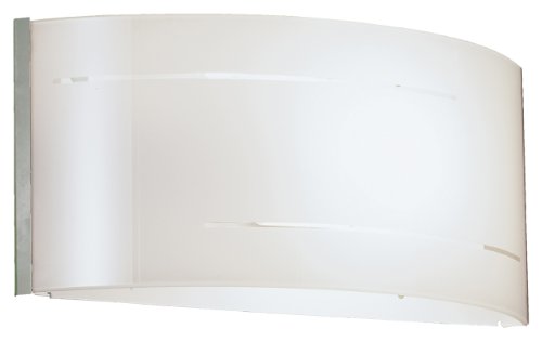 Eurofase 16624-016 Signe 1-Light Wall Sconce, Stainless steel/White
