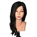 Shoulder Manikin 16 Brown 100% human hair Vinyl head Facial makeup