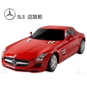 1 24 Scale Radio Remote Control Model Car Mercedes-Benz SLS AMG R C (Red) from R/C Cars