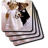 Review 3dRose LLC  / Bride and Groom Bears - Set Of 8 Ceramic Tile Coasters