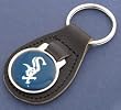 Chicago White Sox Leather Keychain
