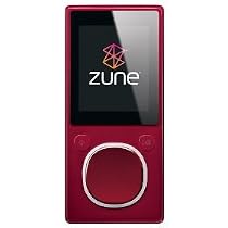 Zune 4 GB Digital Media Player (Red)