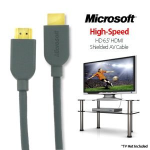 Microsoft Xbox 360 1080p High-Definition 6 HDMI Shielded Cable (Audio & Video )