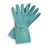 Ansell 37-155 Chemical Resistant Unlined 15mil Textured Palm Nitrile Gloves, Size 11, Sold by the dozen pairs